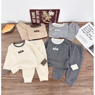  Bộ quần áo mùa đông  6-14kg  dầy ấm chất len nhung lông thỏ mềm mại cho bé trai bé gái 