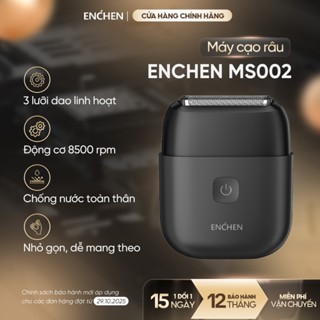  Máy cạo râu Enchen Mini MS002 lưỡi dao linh hoạt động cơ mạnh mẽ chống nước toàn thân - BH 12 tháng 