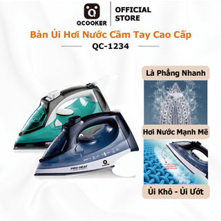  Bàn ủi hơi nước cầm tay Bàn là QCOOKER 2in1 QC-1234 Công suất 2200W,ỦI PHẲNG NHANH mọi loại vải 
