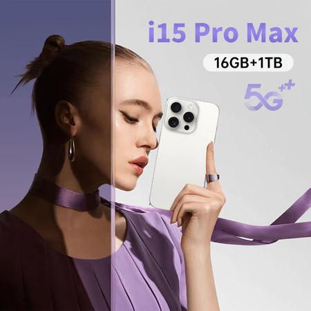 [COD]I15 Pro Max Siêu sạch màn hình điện thoại Mạng 5G Bộ Lớn 7800mAh Camera HD 16GB RAM +1TB ROM 2 