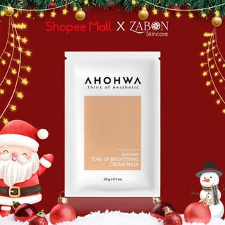  Mặt nạ ủ trắng Ahohwa dạng kem Tone-up Brightening Cream Mask gói 20g 