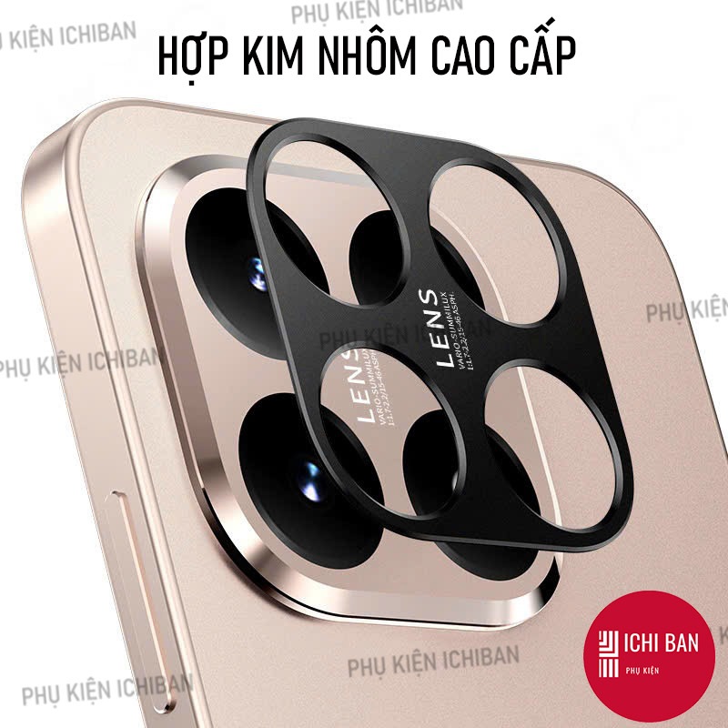 Miếng Dán Camera KIM LOẠI Xiaomi 15T/ 15T Pro, 14T/ 14T Pro - HỢP KIM NHÔM, Miếng dán Camera CHỐNG T