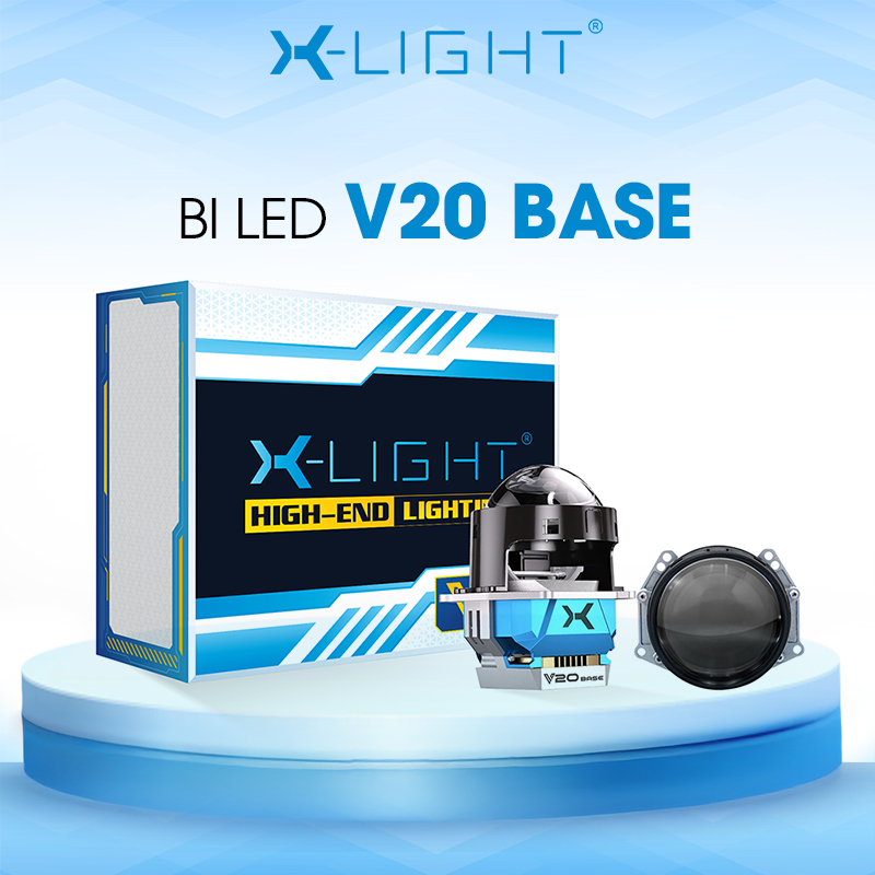 Bi LED ô tô X-Light V20 Base - Tích hợp mắt quỷ đổi màu - Bảo hành 3 năm chính hãng X-Light Việt Nam