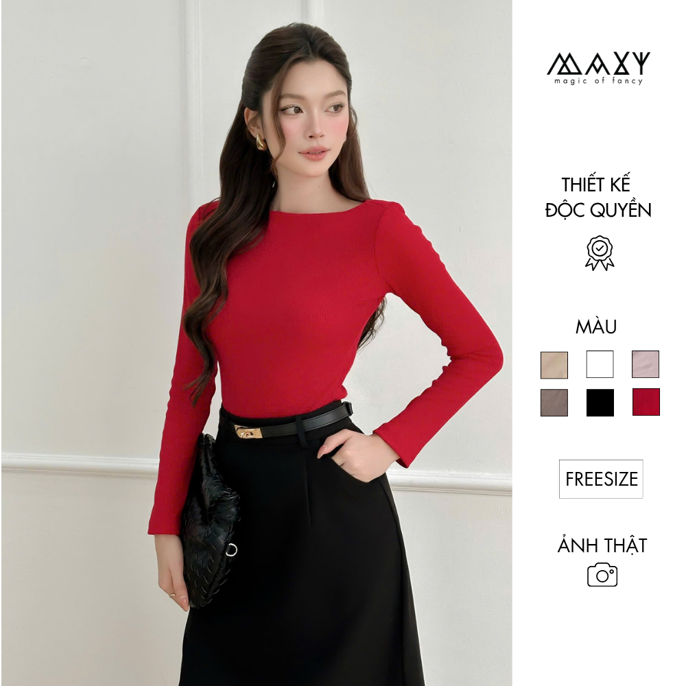 Áo thun tay dài cổ thuyền Long Tee Maxy Workshop