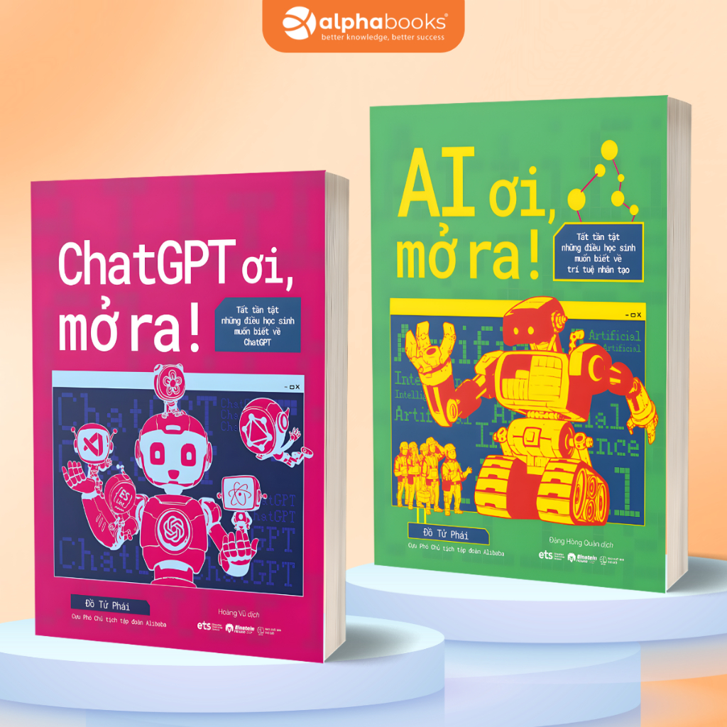 Bộ Sách Hiểu AI & ChatGPT Từ A-Z : AI Ơi, Mở Ra + ChatGPT Ơi, Mở Ra -Lẻ/Combo (ETS)