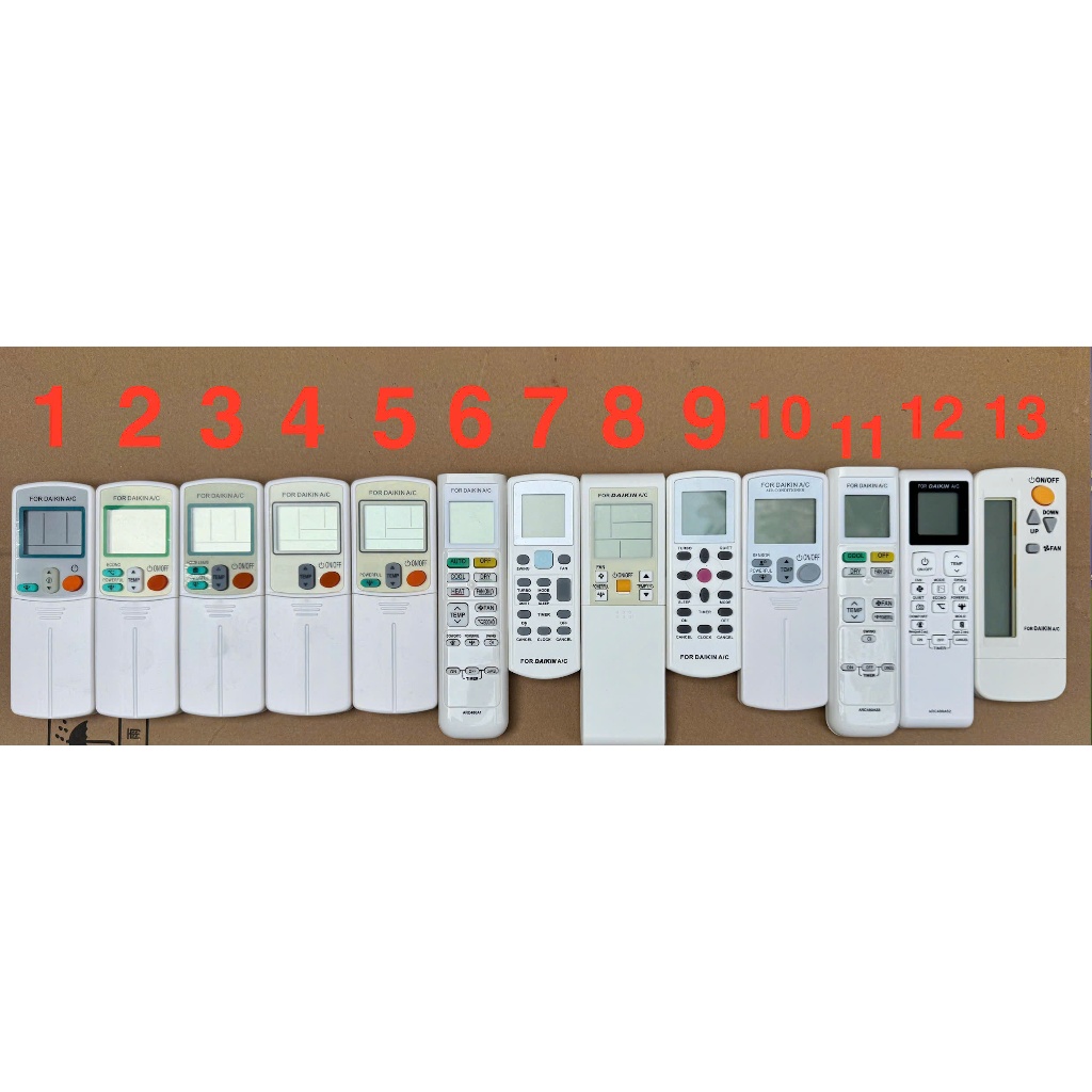 Remote máy lạnh Daikin - Điều khiển điều hoà Daikin - Điều khiển máy lạnh Daikin các loại