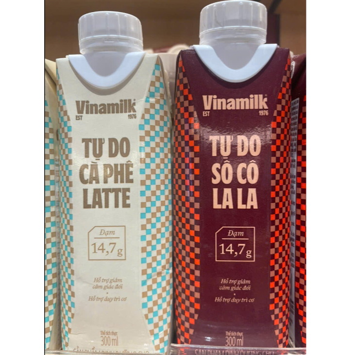 Sữa Vinamilk Tự Do Cafe Latte/ Socola Latte VNM 300ml