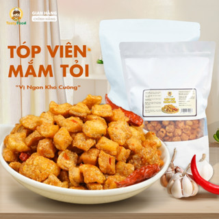  Tóp mỡ viên mắm tỏi da giòn Tasty Food - Túi zip 500g - Hút chân không 
