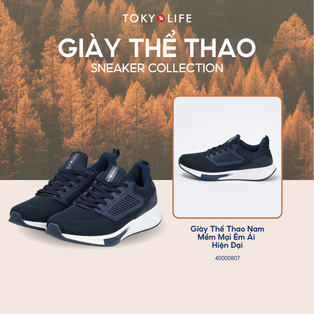 Giày thể thao nam siêu êm chân và thoáng khí TOKYOLIFE 40000807