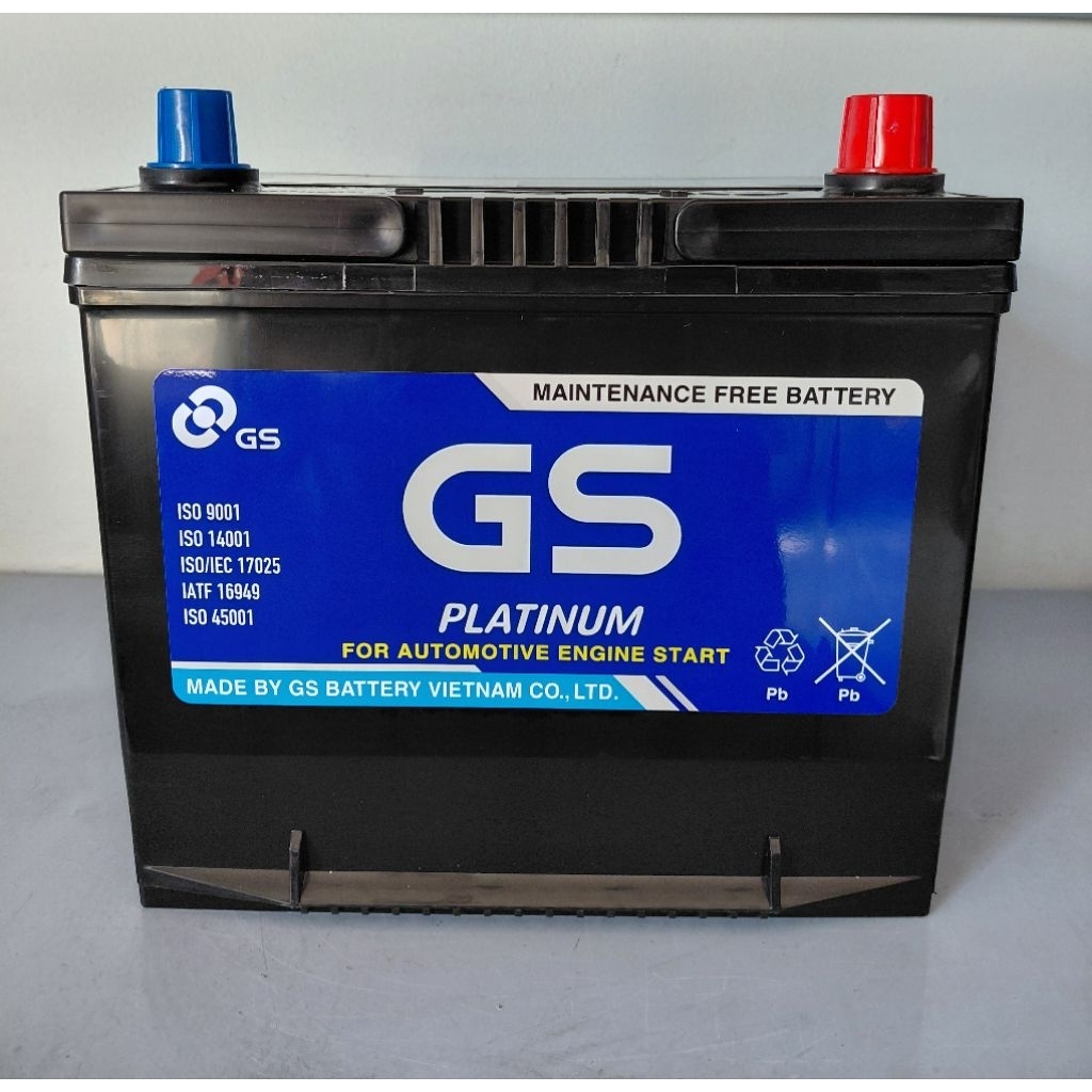 Bình ắc quy 12v khô miễn bảo dưỡng GS MF 75D23L (12V-65AH)