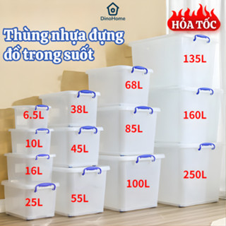   HOẢ TỐC  Thùng nhựa để đồ đa năng trong suốt 6,5L 10L 15L 20L 