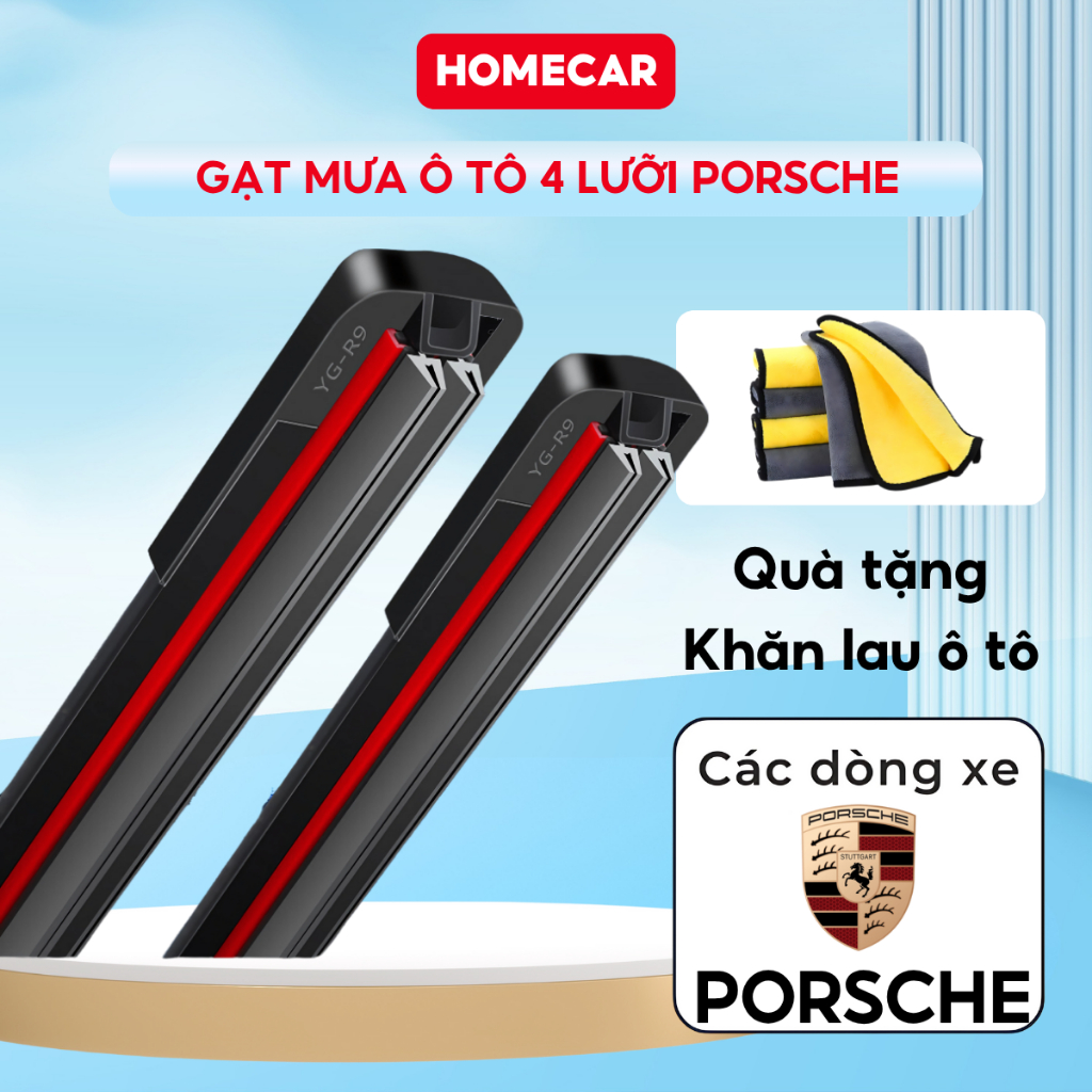 Cần Gạt Nước Ô Tô Porsche Homecar  Thay Thế Chuẩn Gạt Mưa Porsche 911 Cayenne Macan Panamera Taycan