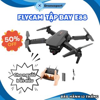  FlycamE88 Máy bay điều khiển từ xa mini Đồ chơi cho bé thoải mái trải nghiệm Drone quay chụp 