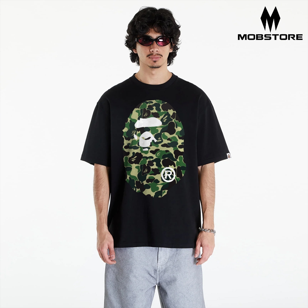 Áo Thun Bape ABC Camo Ape Head Wireless Charger Form Rộng Unisex Cotton Cao Cấp Dày Dặn  - MOB STORE
