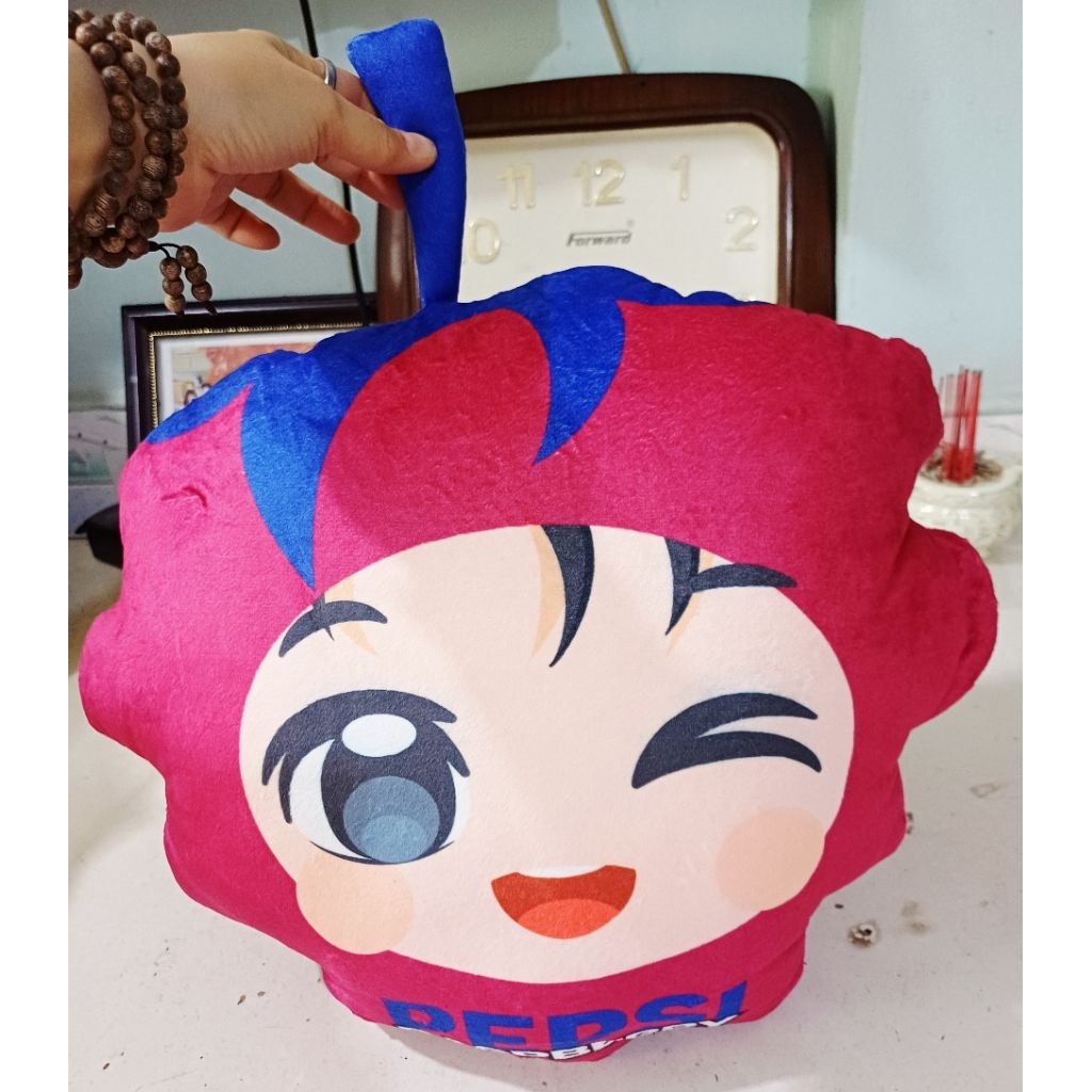 Gối bông cậu bé Phúc Bồn Tử 35×38cm 2025 ( Quà tặng Pepsi)