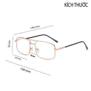 Kính lão gọng kim loại có độ đọc sách báo xem điện thoại rỏ nét,kính viễn hai cầu