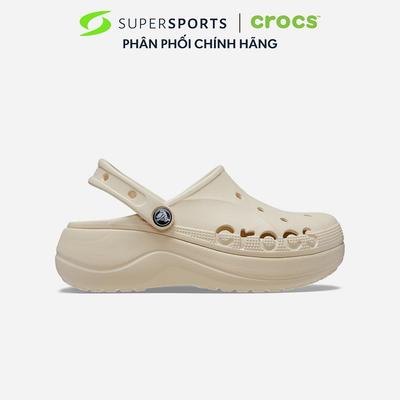 Giày Clog Nữ Crocs Baya Platform - Be - 208186-11S ADS01 LS100 B000