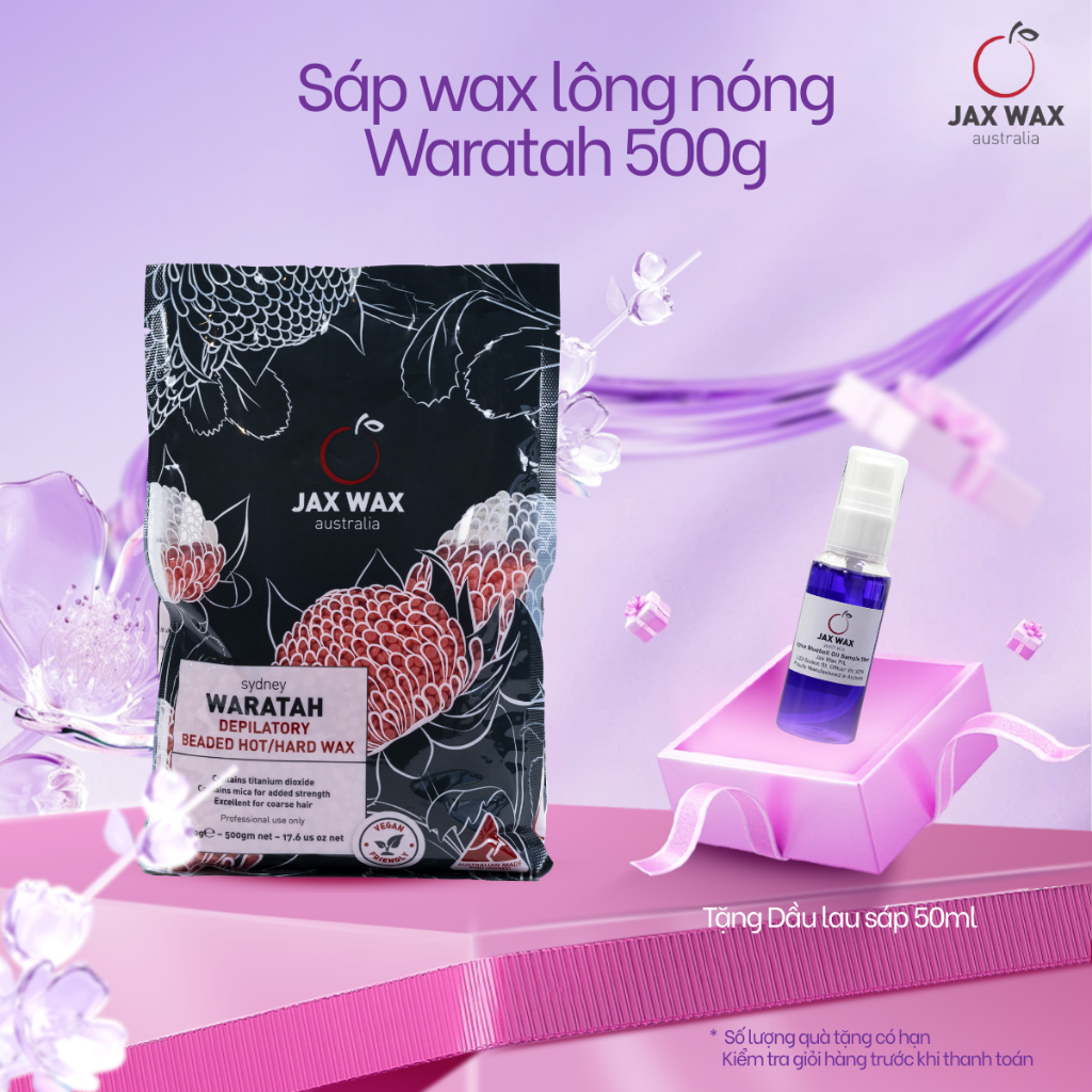 Sáp wax nóng dạng hạt Jax Wax Australia Sydney Waratah 500gr