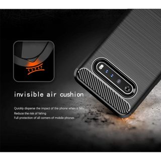 [Ảnh Thật] Ốp Lưng LG V60 ThinQ 5G Vân 3D Carbon Phay Xước Chống Sốc