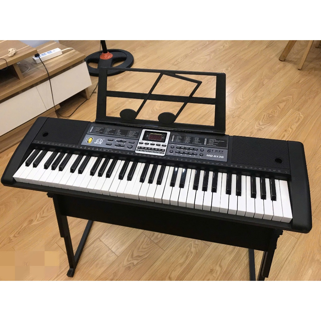 Đàn Piano Organ Điện Tử 61 Phím Tích Hợp Nhiều Chức Năng Cho Các Bé Luyện Tập, Âm Thanh Sống Động MQ
