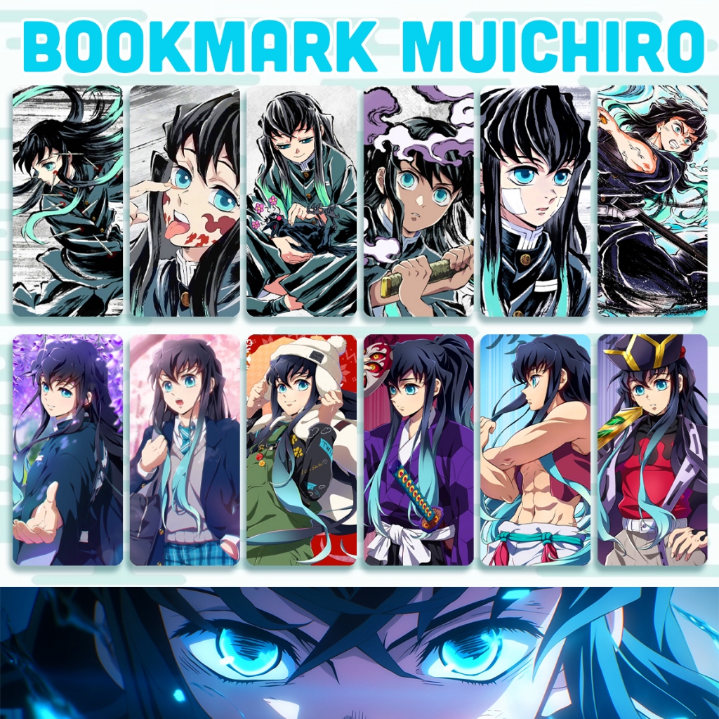 COMBO các mẫu bookmark MUICHIRO MUICHIROU TOKITO - KNY KIMETSU NO YAIBA