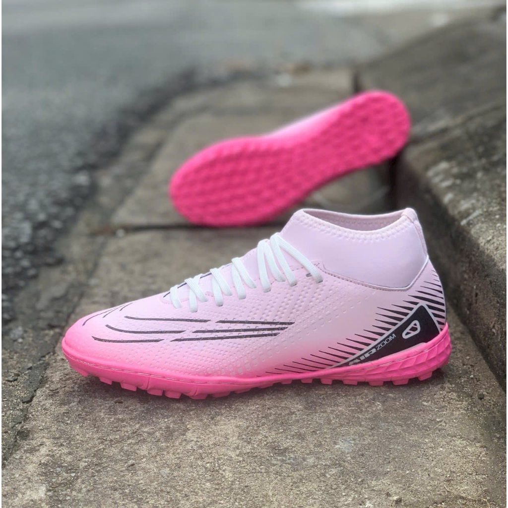 [ Tặng Tất ] Giày bóng đá vp16 bản cổ cao da pu gót đệm siêu êm