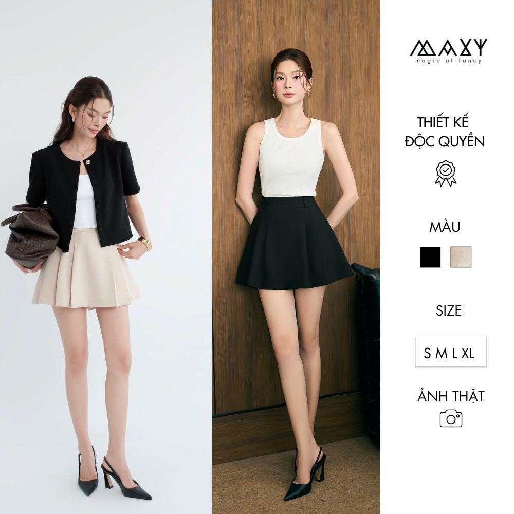 Quần váy xếp ly cá tính Mini Pleated Skirt Maxy Workshop