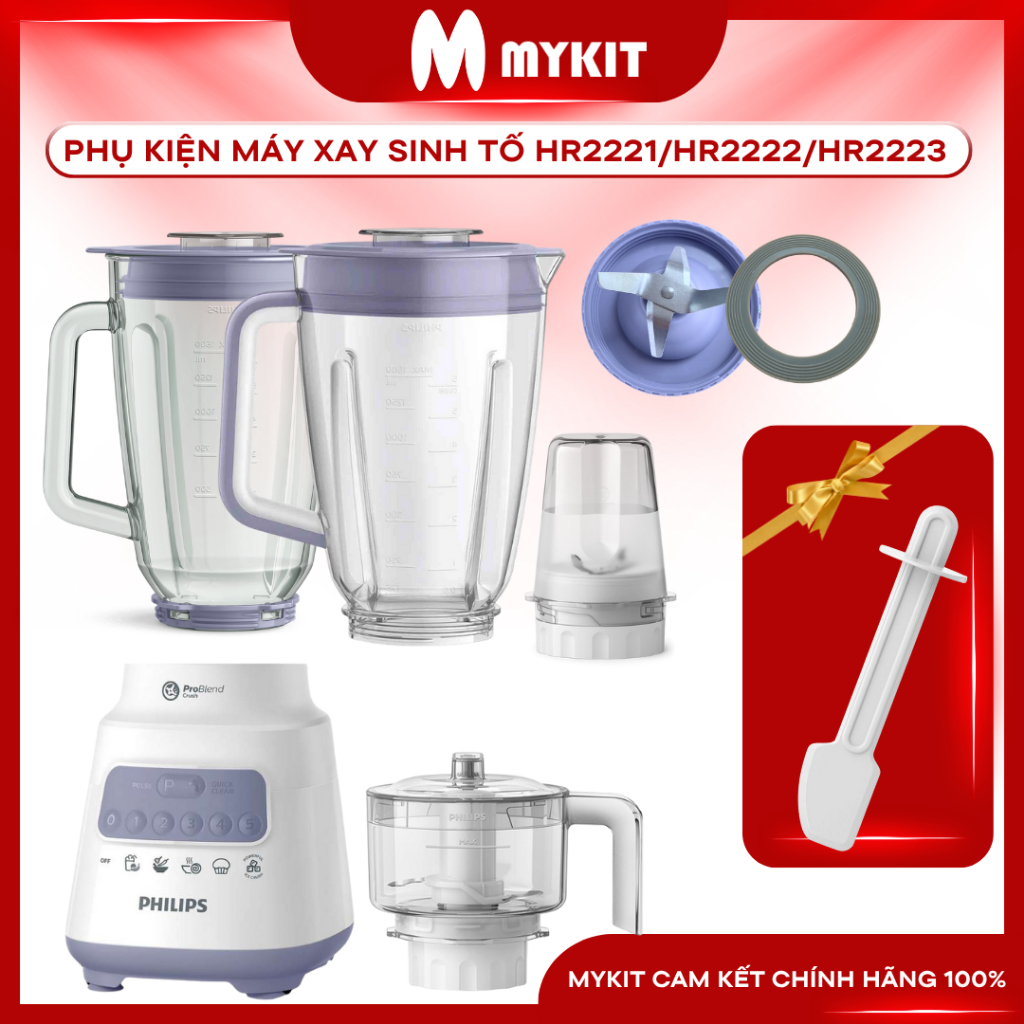 Phụ kiện Máy xay sinh tố Philips HR2221 HR2222 HR2223 HR2221 700w