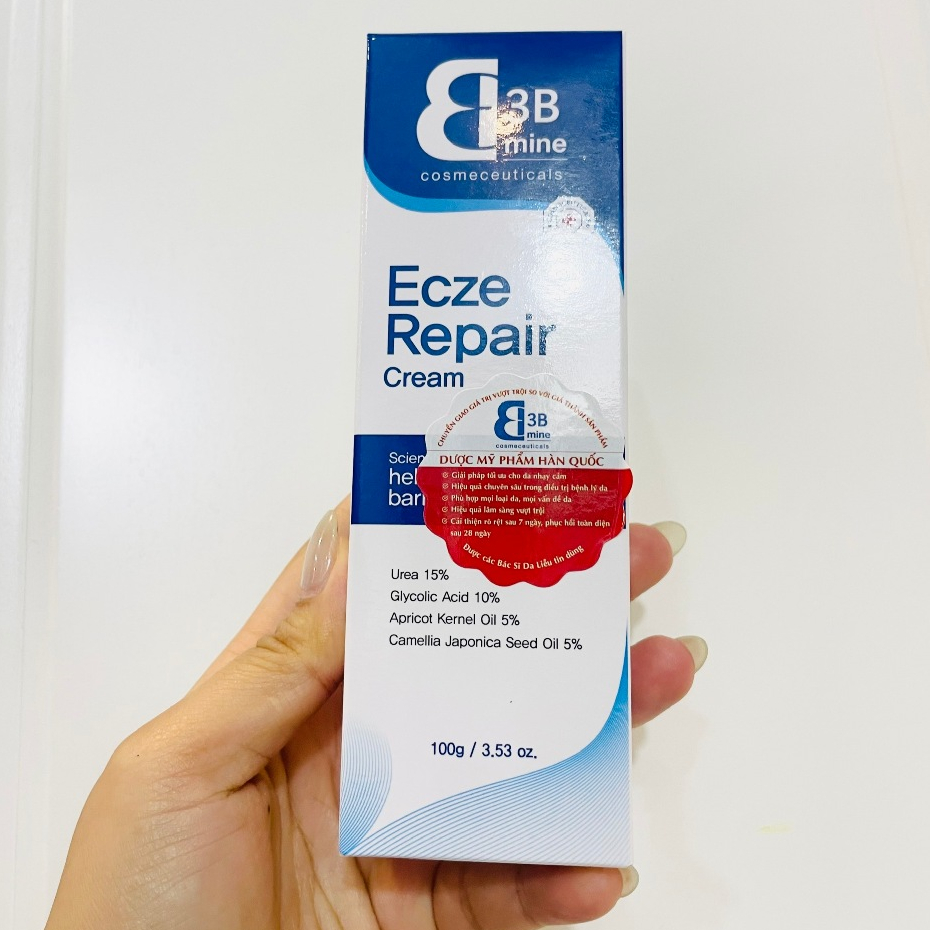 [cty] 3Bmine Ecze Repair Cream 100G Kem Dưỡng Ẩm Chuyên Sâu Cho Da Rất Khô, Bong Tróc 3B03