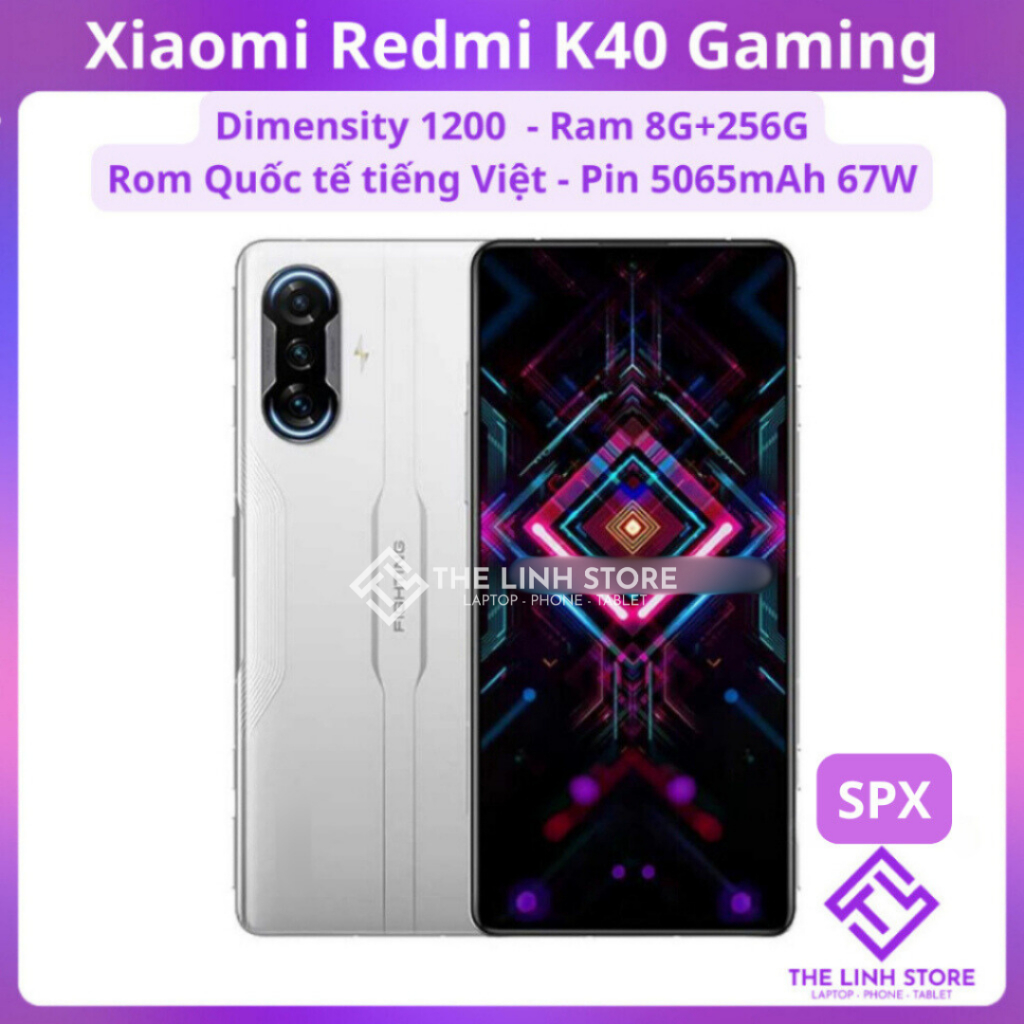 Điện thoại Xiaomi Redmi K40 Gaming (SPX) - Dimensity 1200 Màn OLED 120Hz