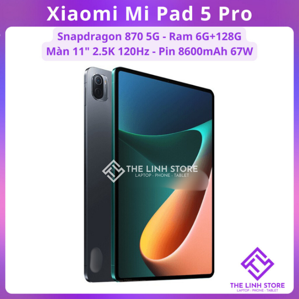 [Máy Cũ] Máy tính bảng Xiaomi Pad 5 Pro 11 inch - Snapdragon 870 5G màn 2.5K 120Hz