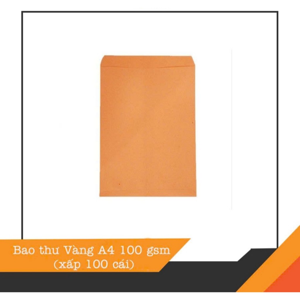 100C Bao thư A4 vàng nhám
