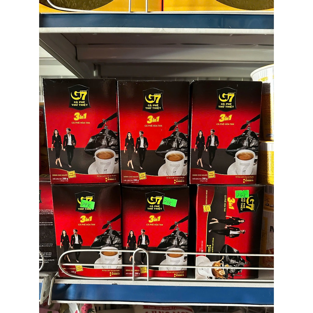 Hộp Cafe G7 giá sỉ hộp 18 gói
