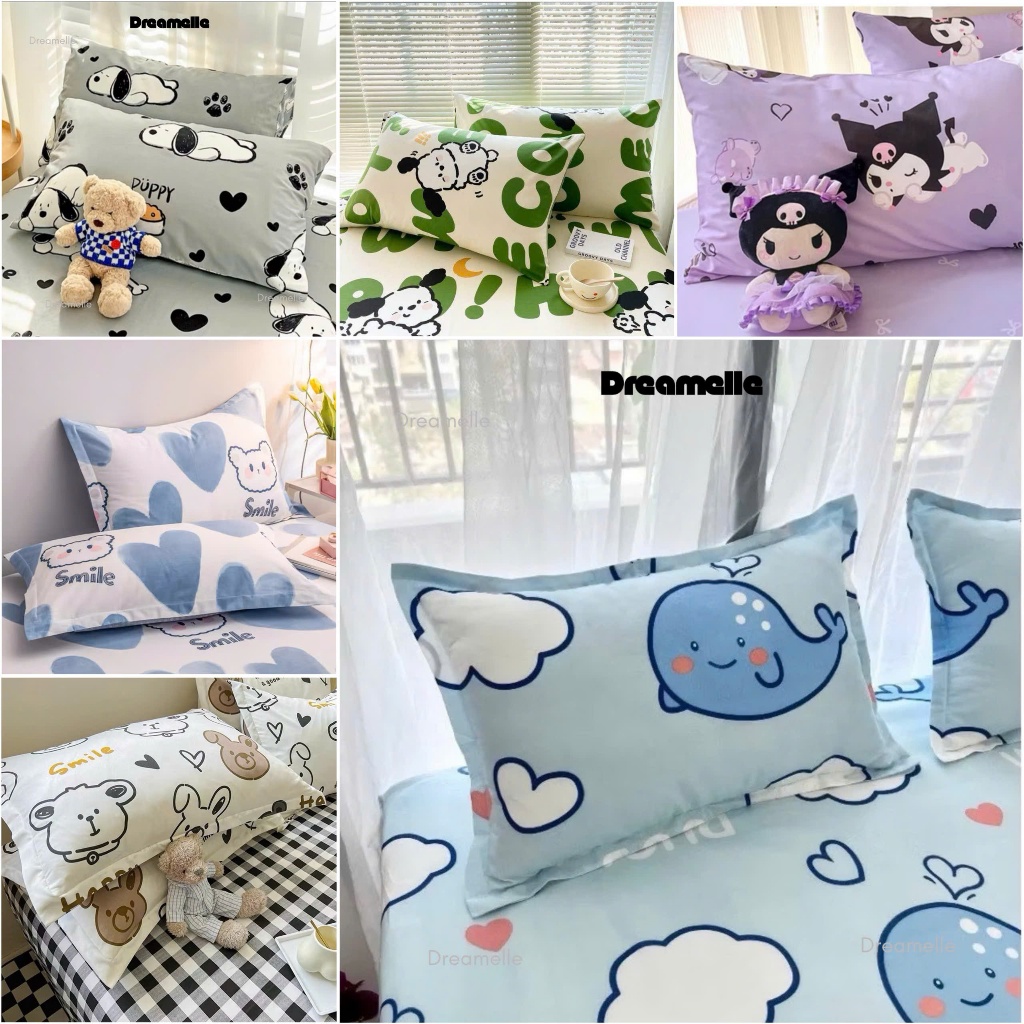 Vỏ gối đầu , Vỏ gối nằm Cotton Poly 45x65cm (1 chiếc)