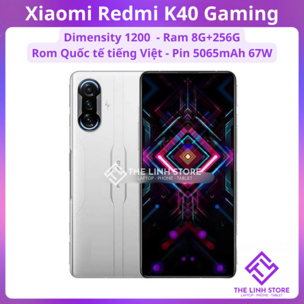 Điện thoại Xiaomi Redmi K40 Gaming - Dimensity 1200 Màn OLED 120Hz