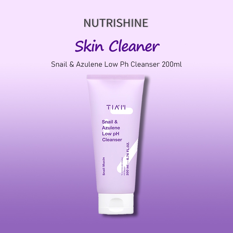 TIAM Sữa Rửa Mặt Dưỡng Ẩm 200ml - Tinh Chất Ốc Sên & Azulene Thiên Nhiên - Làm Sạch Nhẹ Nhàng & Duy 