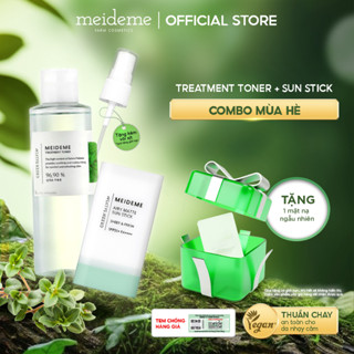   Combo mùa hè  Toner MEIDEME Green Salvia Treatment  200ML+ Kem chống nắng MEIDEME Green Salvia Airy Matte Sun Stick 18g 