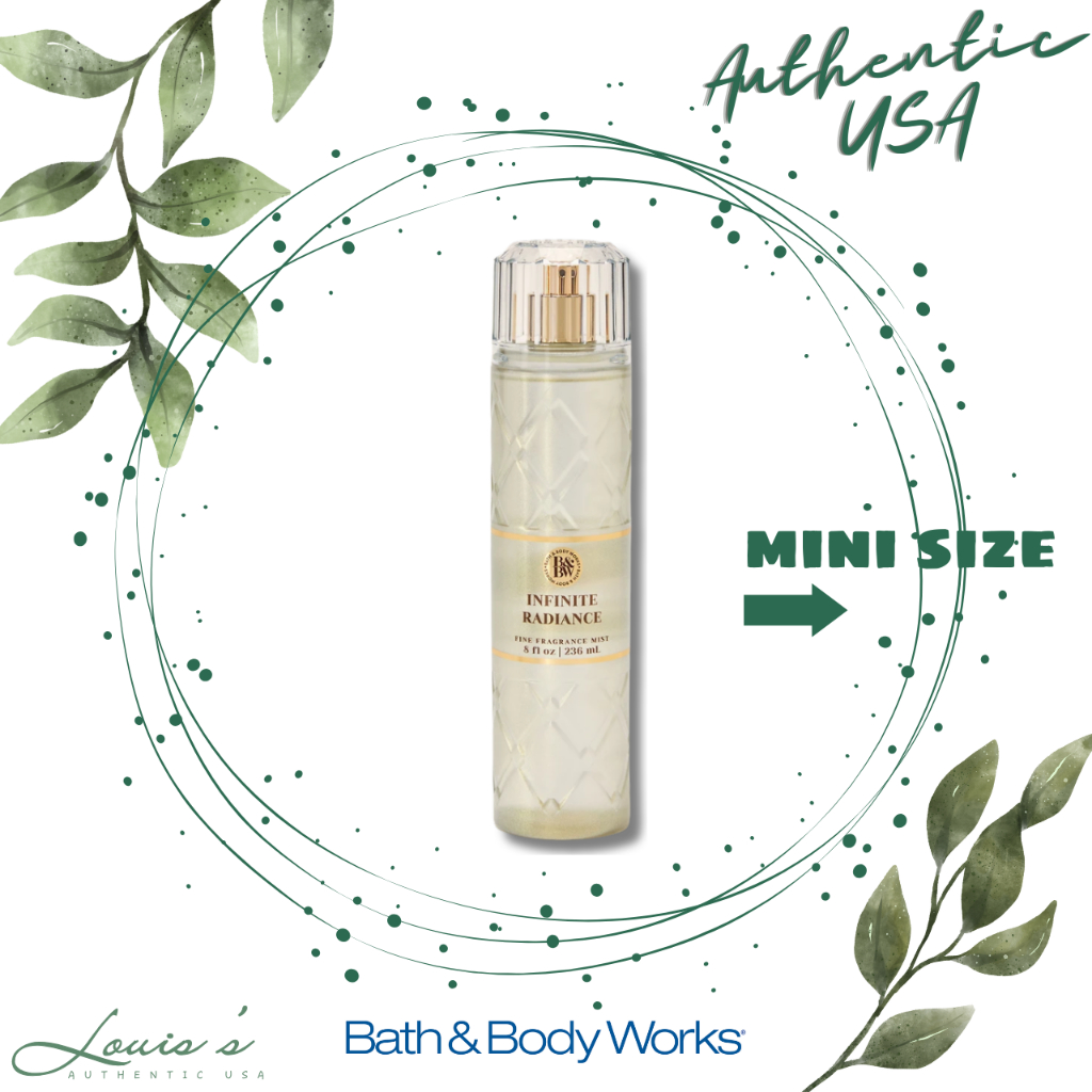 [ Mini ] Body mist INFINITE RADIANCE (sang) - Xịt thơm toàn thân Bath & Body Works Mỹ