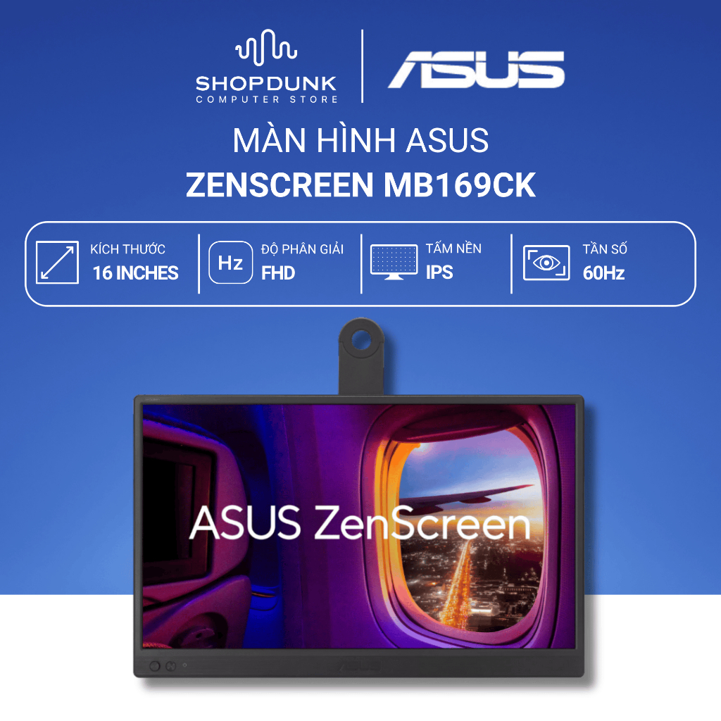 Màn hình di động ASUS ZenScreen MB169CK 90LM0AZ3-B01121 (16 inches | FullHD | IPS | 5MS)