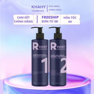  Bộ Dầu Gội Phục Hồi Và Làm Phồng Tóc Rosemine Repair  - Full Bộ 