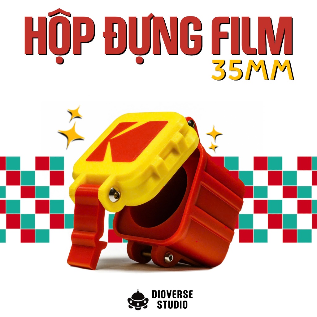 Hộp Đựng Cuộn Film 135 - Kodak - Fuji - ILFORD - Cine - In 3D PLA - Bảo Vệ Film Chống Bụi Bẩn - Phụ 