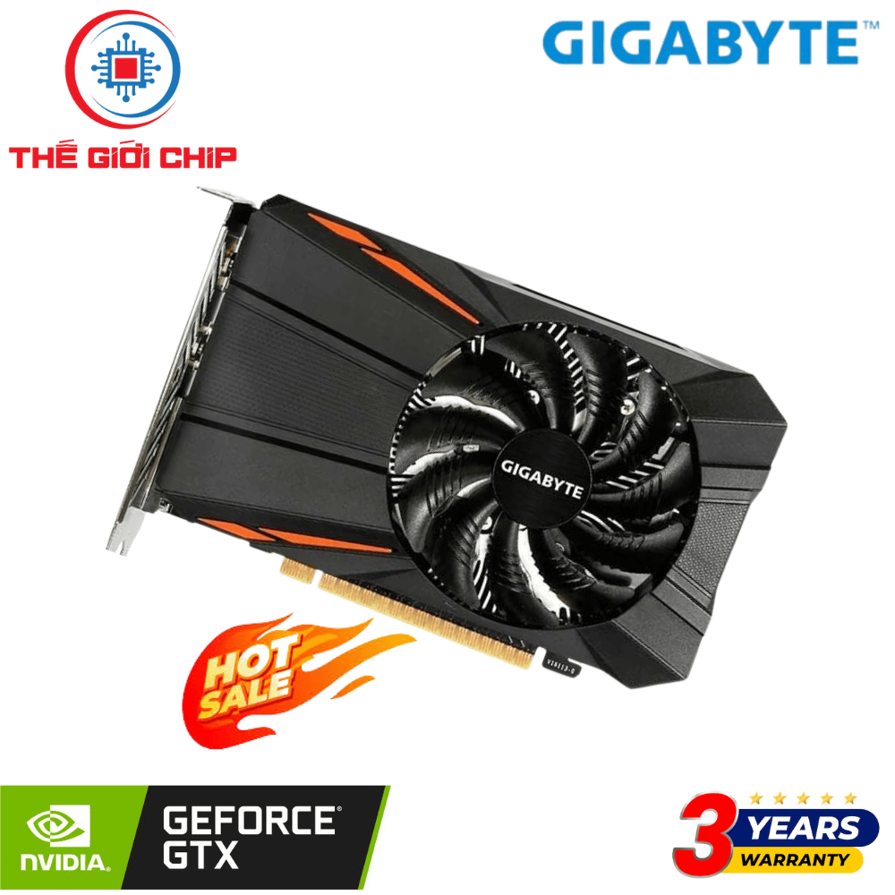 Card màn hình (VGA) GIGABYTE GTX 1050Ti 4GB DDR5 1 FAN (Renew)