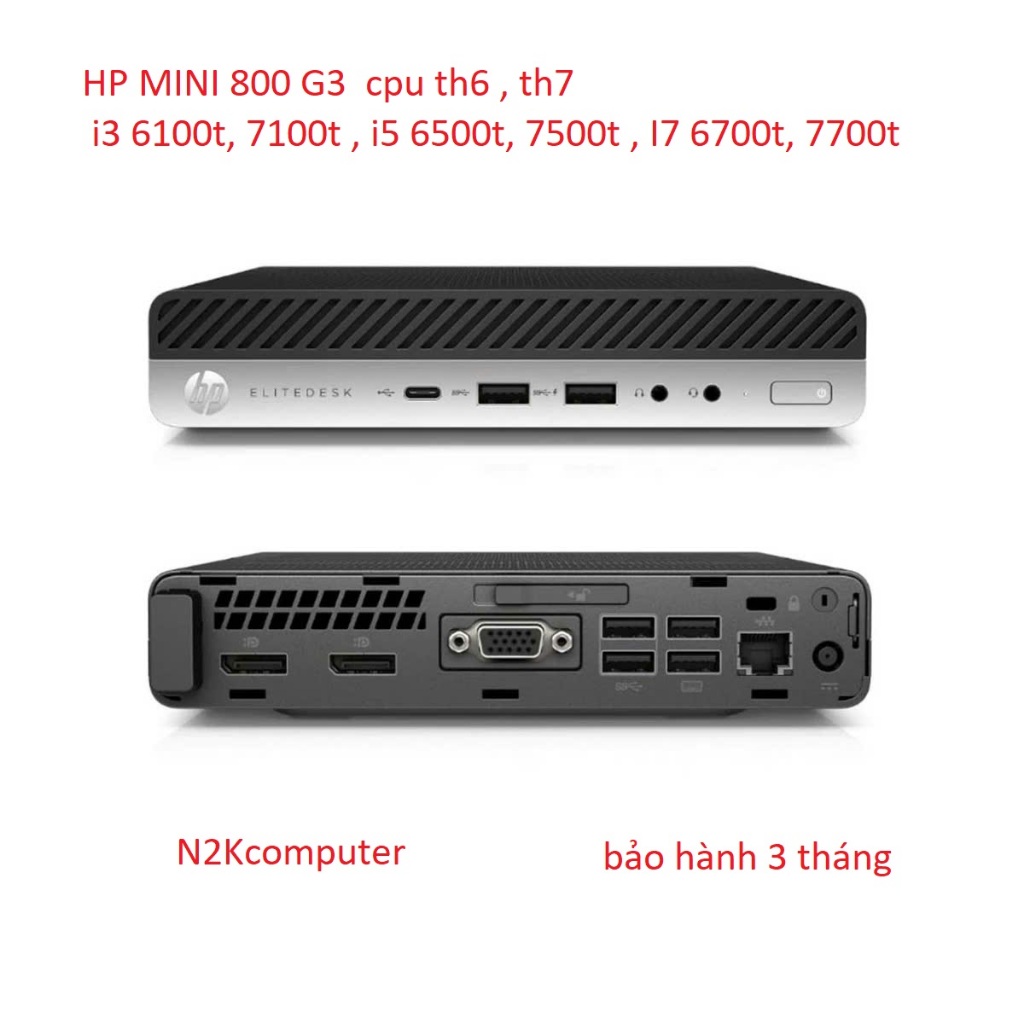 Case Mini HP ,HP 800, 400, 600 G4  , i5 8500t , ram 8g, ssd 256g .