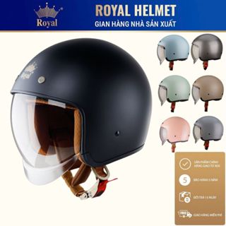  Mũ Bảo Hiểm 3 4 Royce Xh26 - Royal M139 Kính Âm - BH 12 Tháng - Nam Nữ Đi Xe Máy - Size M L Xl Xxl 
