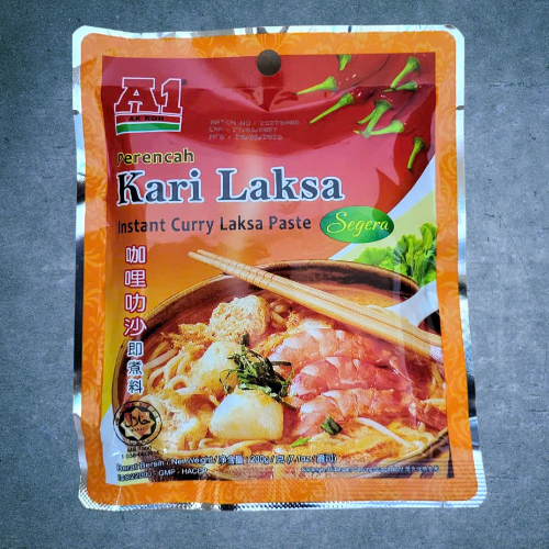 A1 << gói LAKSA 200g >> SỐT CÀ RI TỔNG HỢP (nấu lẩu, súp…) AK KOH Instant Laksa Curry Paste (HALAL)