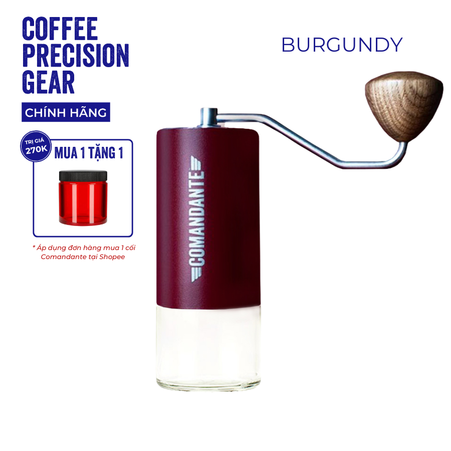 Cối Xay Cà Phê Cầm Tay Comandante Grinder C40 MK4 - Burgundy
