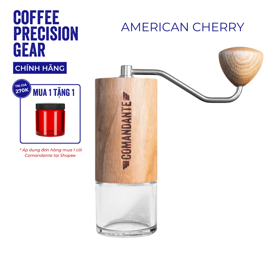 Cối Xay Cà Phê Cầm Tay Comandante Grinder C40 MK4 - American Cherry