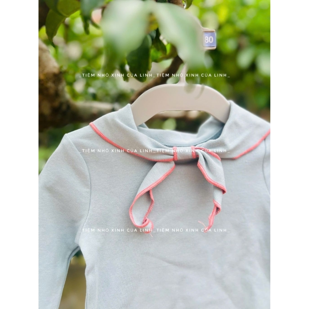 Áo cổ nơ điệu đà bé gái nhà Jennybebe