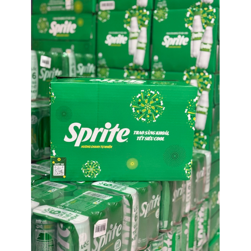 SPRITE 300ML - ĐỒ UỐNG COCA COLA - COKE/SPRITE/FANTA ORANGE/FANTA GREEN CREAM PET 300ML x 24