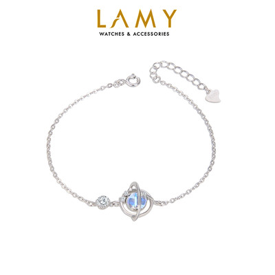 Lắc tay bạc LAMY Planet Moonstone Bracelet Silver 2226